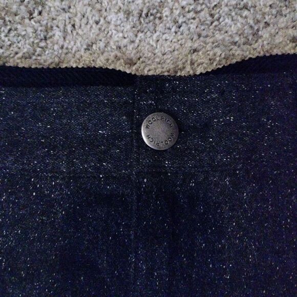 Vintage Woolrich Dark Grey Women's Wool Blend A Line Mini Skirt Sz 10 - Picture 2 of 6